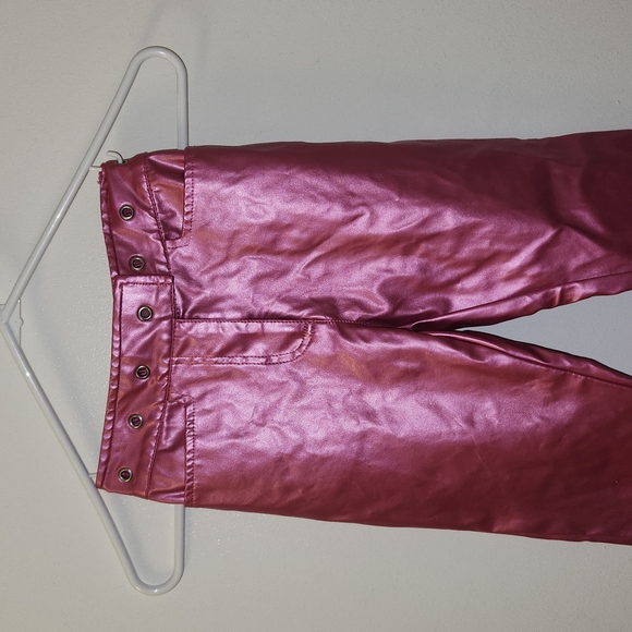 Camp beverly hills Metallic y2k faux leather pants 5-6 - Picture 4 of 12